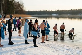Nowy sezon morsowania nad Chechłem. Co zaskoczyło uczestników na otwarciu?