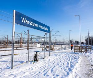 Przystanek PKP Warszawa Grochów 1,5 miesiąca po otwarciu