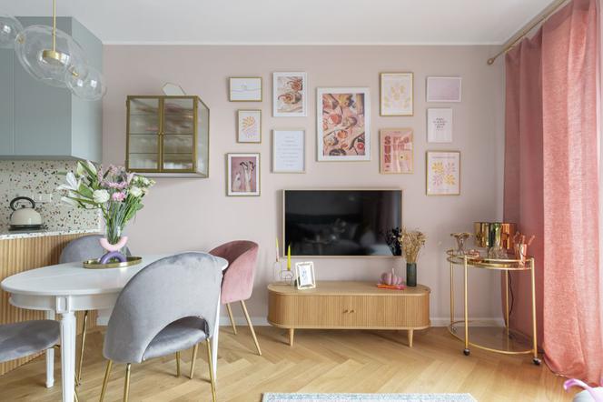 Pastelowy salon