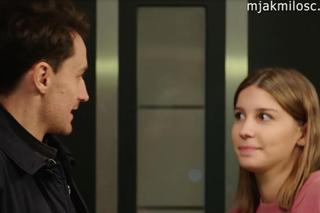 	M jak miłość odc. 1793. Justyna (Magdalena Wieczorek), Krzysiek Maliszewski (Adrian Brząkała)