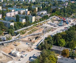 To miejsce, gdzie tunel drąży tarcza Faustyna. 