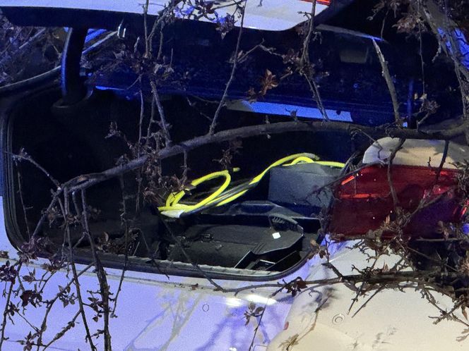 Policyjny pościg ulicami Warszawy. BMW w płomieniach 