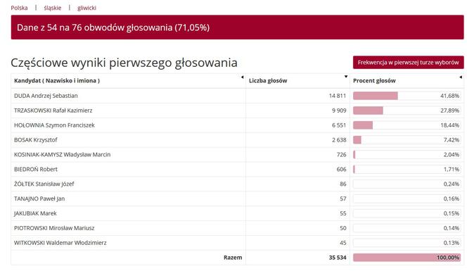 Wybory prezydenckie 2020 w woj. śląskim. W Katowicach i Sosnowcu wygrał Rafał Trzaskowski [WYNIKI W MIASTACH I POWIATACH]