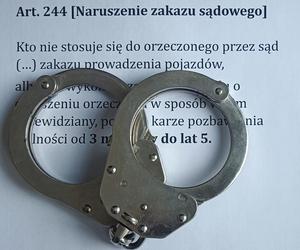 Jechali mimo zakazu. Plaga kierowców bez uprawnień na drogach regionu