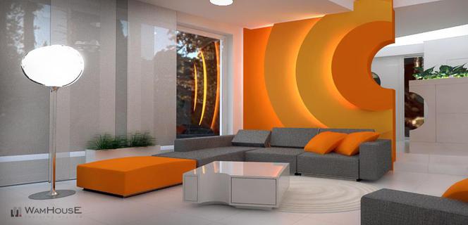 Projekt wnętrz rezydencja: salon