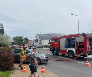Pożar na parkingu Nova Park