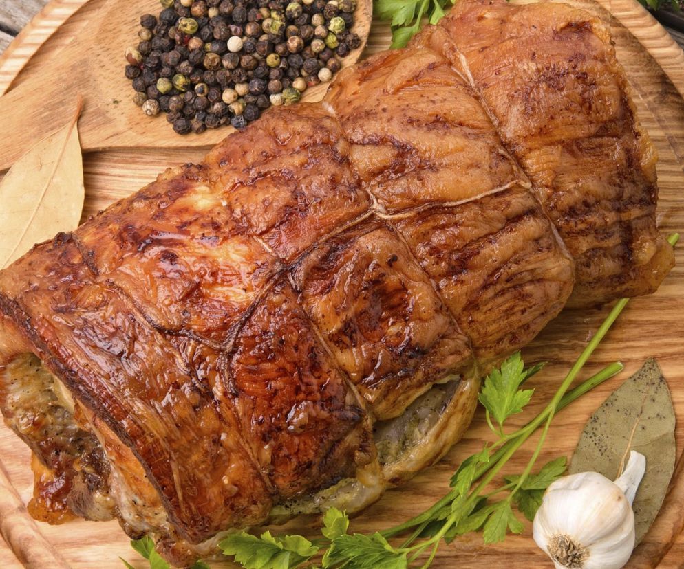 Rolada schabowa z boczkiem