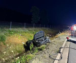 Groźny wypadek na A4 koło Tarnowa w piątek nad ranem 12.07.2024r.