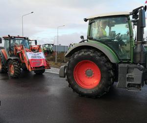 Protest rolników na Warmii i Mazurach