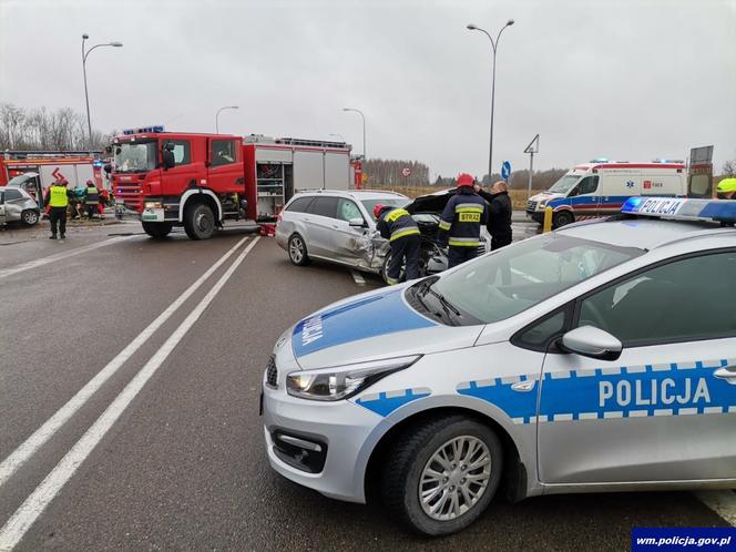 Wypadek na obwodnicy Gołdapi