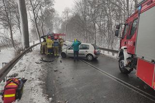 Wypadek na trasie Szestno - Mrągowo [ZDJĘCIA]