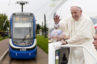  W Krakowie papież Franciszek podróżował tramwajem. Bydgoska Pesa jeździ tam do dziś 