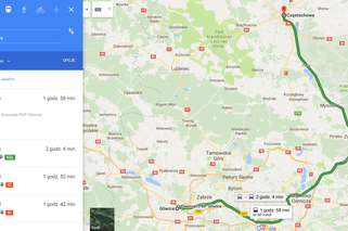 Koleje Śląskie na mapach Google. Wyznacz trasę pociągiem