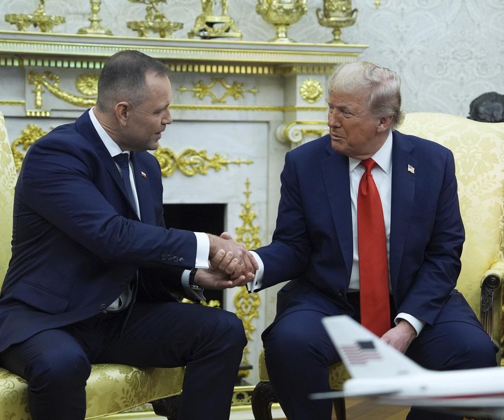 Konferencja Nawrockiego i Trumpa przed rozmowami w Białym Domu