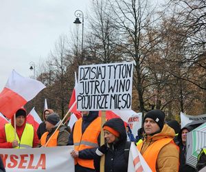 Protest plantatorów tytoniu w Warszawie (3.11.2025)