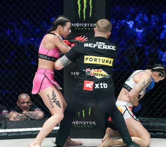 Laura Grzyb przed i po walce na KSW