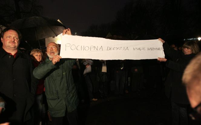 Protest w Krakowie