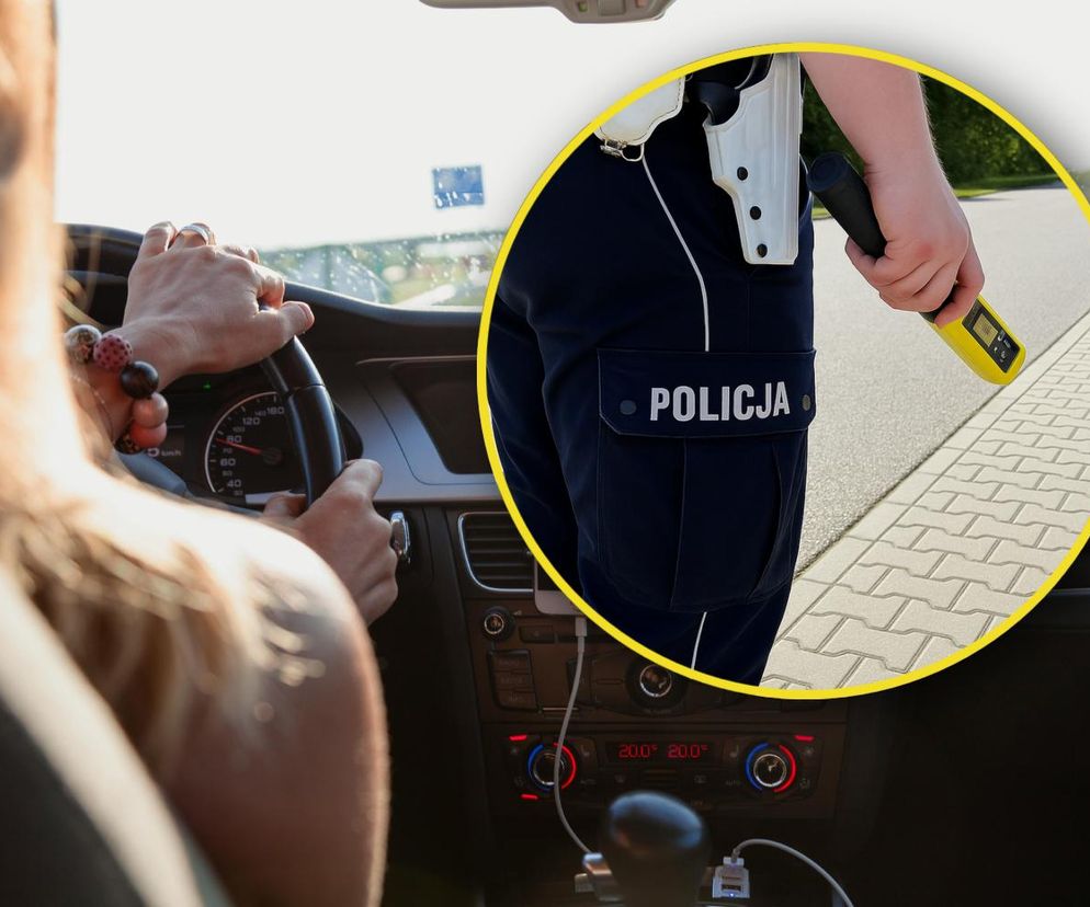 Pijana seniorka za kierownicą forda
