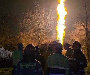 Potężny wyciek gazu w Krakowie. Ogromny słup ognia poderwał mieszkańców na nogi!
