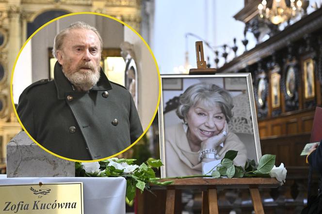 Daniel Olbrychski na pogrzebie Zofii Kucówny