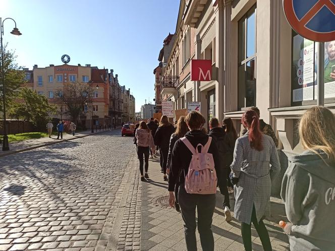 Protest uczniowski w Grudziądzu