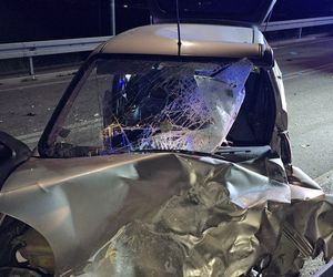 Tragiczny wypadek w Zakroczymiu: Czołowe zderzenie busa z fiatem! Kierowca zakleszczony