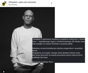 Wielka żałoba na scenie hip-hopowej. Takie słowa padły po śmierci Pono