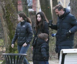 Marta Kaczyńska na spacerze z rodziną
