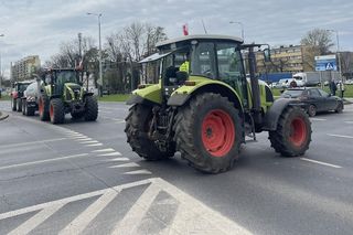 Wielki protest rolników w Łodzi. Kilkanaście linii MPK wstrzymanych lub skierowanych objazdami