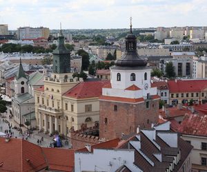 Panorama Lublina z najwyższego punktu widokowego w mieście - Wieży Trynitarskiej