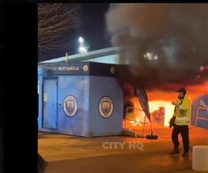 Pożar pod stadionem Manchesteru City! Co z meczem Ligi Mistrzów?