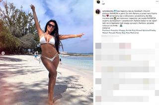 Sylwia Bomba i Grzegorz Collins pływają ze świnkami na wakacjach