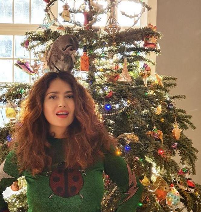 Salma Hayek hoduje SOWĘ! 