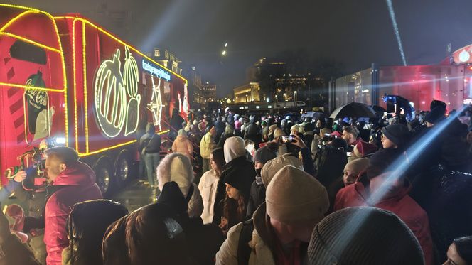 Tak prezentuje się świąteczna ciężarówka Coca-Coli. Wielki truck przyjechał do Wrocławia