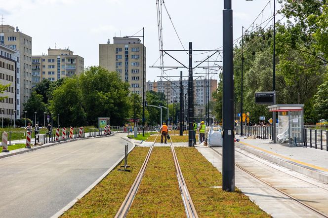Tramwaj na Stegny w Warszawie