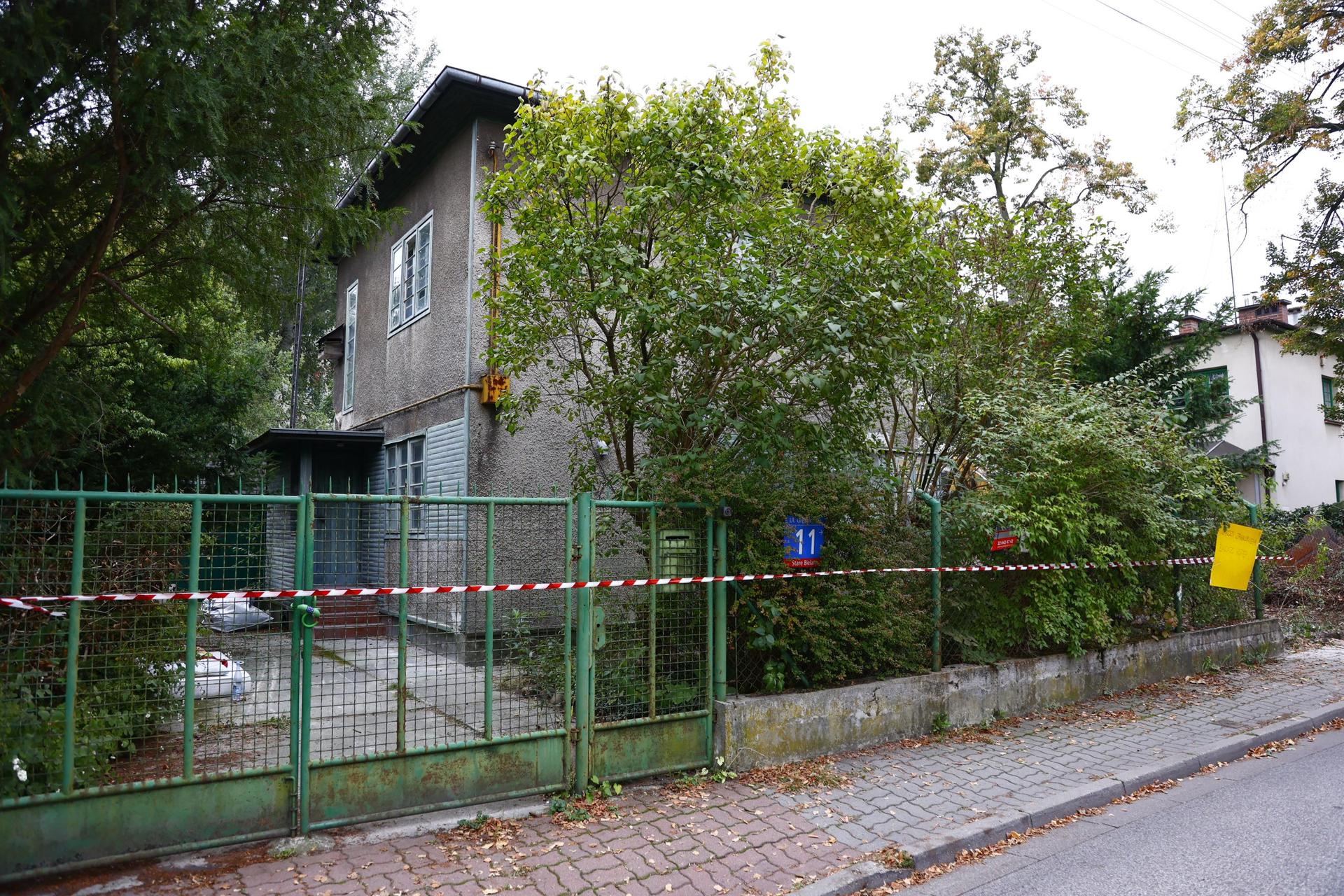 Rozbiórka domu przy Grębałowskiej w Warszawie