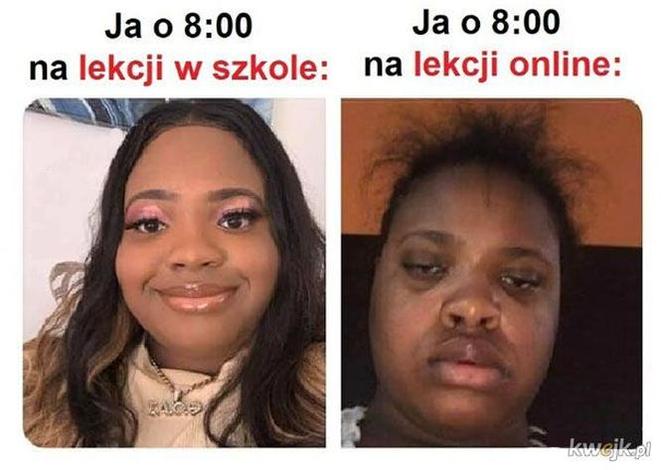 nauka zdalna - memy