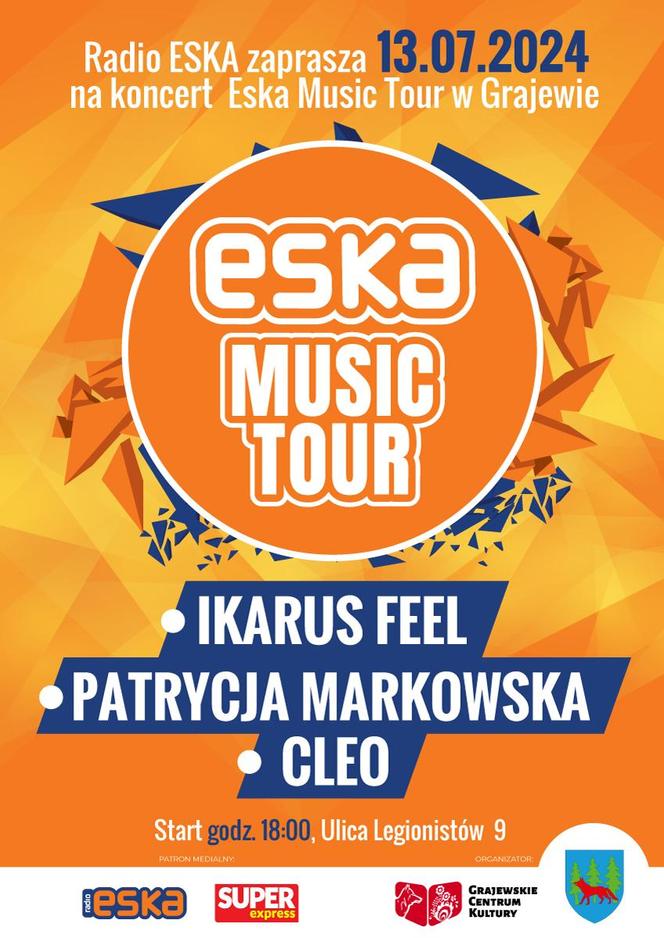 ESKA Music Tour w Grajewie już w sobotę! Przed nami koncerty gwiazd i dodatkowe atrakcje