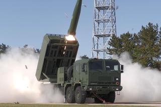 Wystrzelenie pociski balistycznego  wyrzutni Homar-K