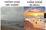 Najlepsze memy o wakacjach nad polskim morzem