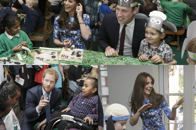Księżna Kate, książę William i książę Harry