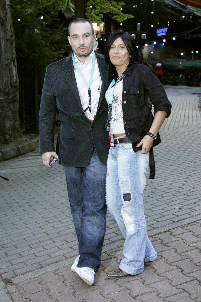Jacek Stachursky z żoną w 2007 r.