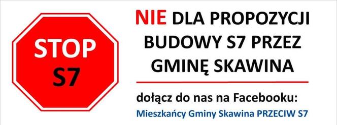Nie dla przebiegu trasy S7 przez Gminę Skawina. Mieszkańcy protestują