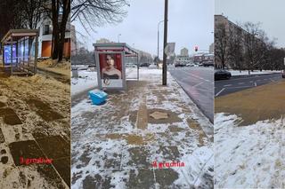 Dramat mieszkańców Mokotowa. Odśnieżyli nie ten przystanek, co trzeba. Ludzie brodzili w śniegu i błocie