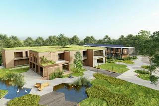 Wizualizacja Akademii Przyrody w Hajnówce