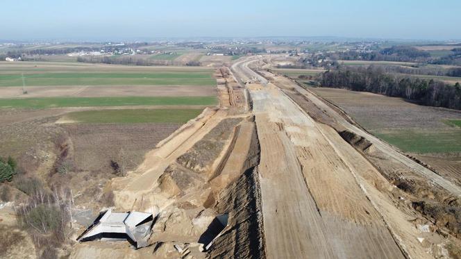 Trasa S7 Miechów - Szczepanowice w budowie