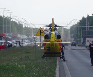 Wypadek miejskiego autobusu w Ząbkach