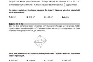  Egzamin ósmoklasisty 2021 matematyka. Arkusze CKE, pytania, odpowiedzi [26.05.2021]