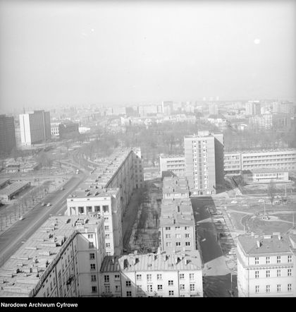 Marszałkowska / Królewska i Ogród saski w latach 50.