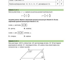 Egzamin ósmoklasisty 2024: matematyka. Zadania, arkusze CKE i odpowiedzi z matematyki 15.05.2024